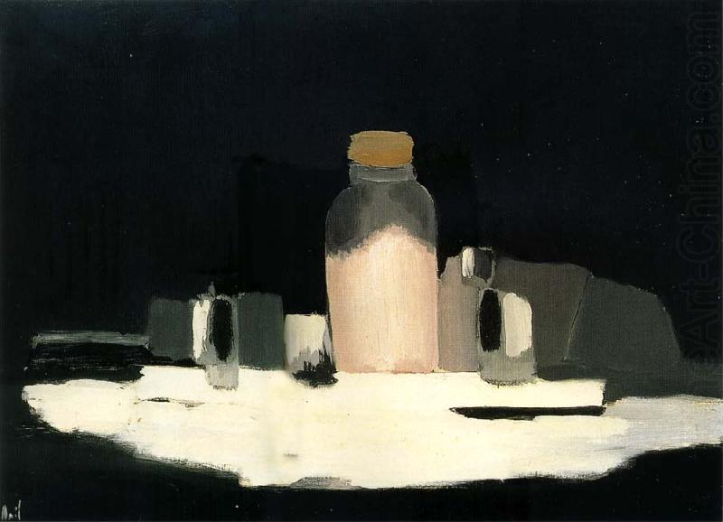 Nicolas de Stael The evase Bottle of short-necked china oil painting image
